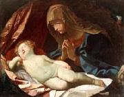 Elisabetta Sirani Virgin adoring the sleeping Baby Jesus china oil painting artist